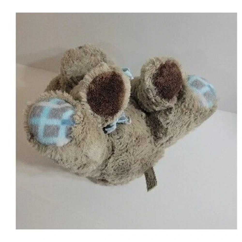 Gentle Treasures Teddy Bear Plush Winter Hat Scarf Stuffed Animal Brown Blue